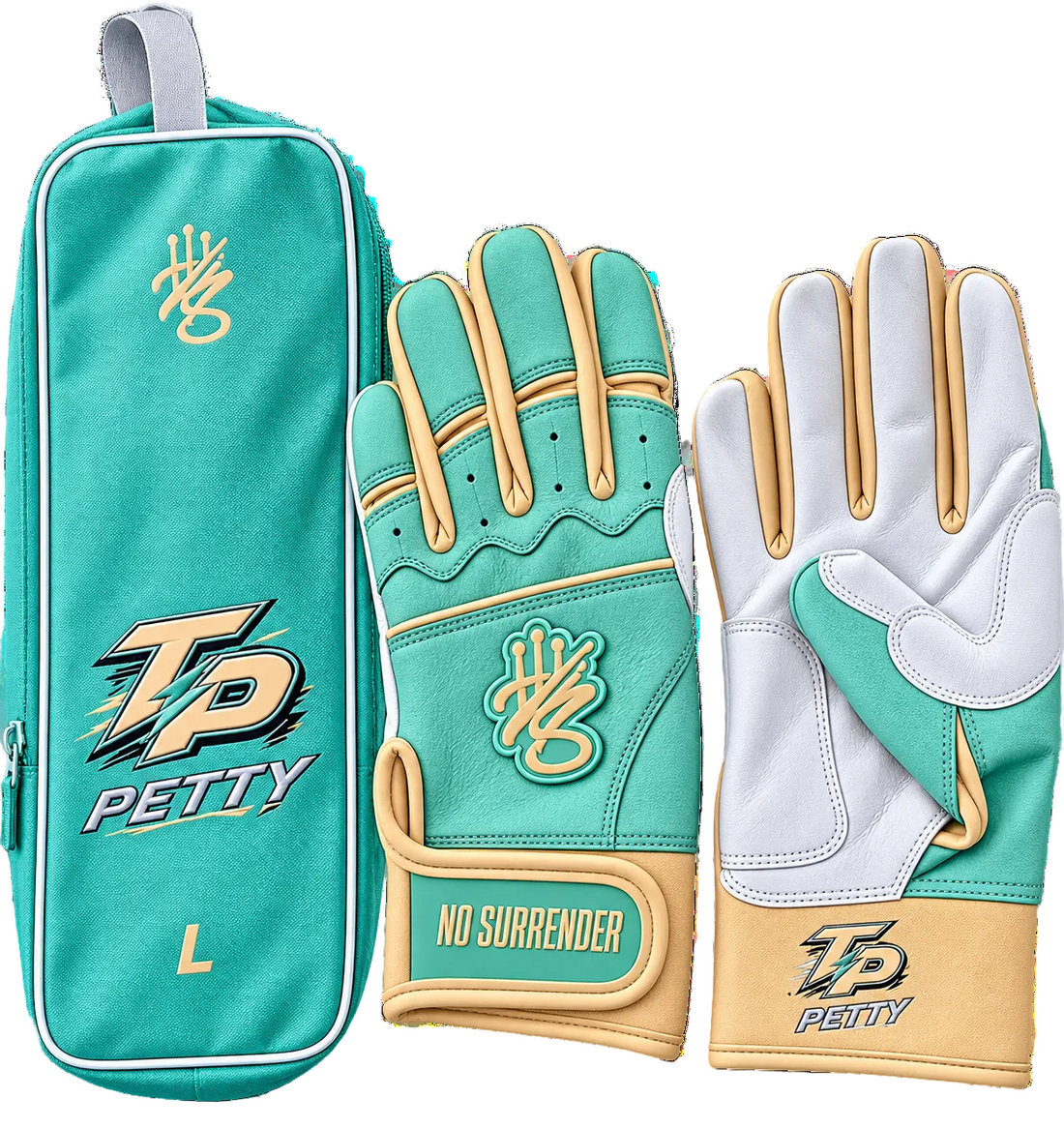 PLAYER SERIES: TITUS PETTY “NO SURRENDER” SHORT CUFF BATTING GLOVES