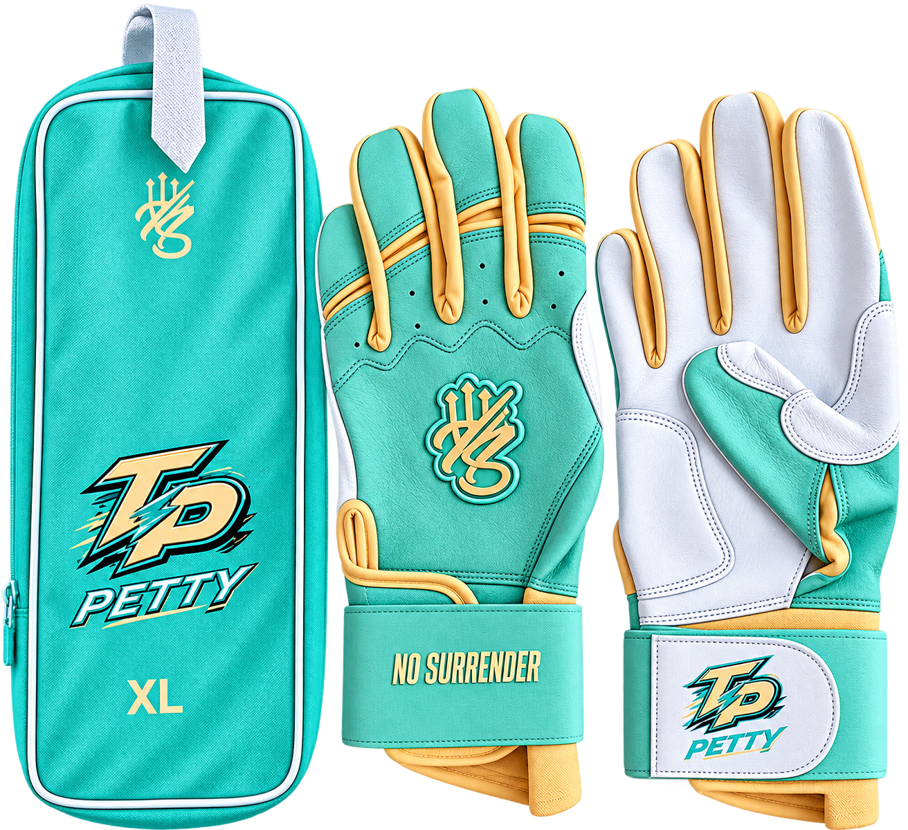 PLAYER SERIES: TITUS PETTY “NO SURRENDER” LONG CUFF BATTING GLOVES