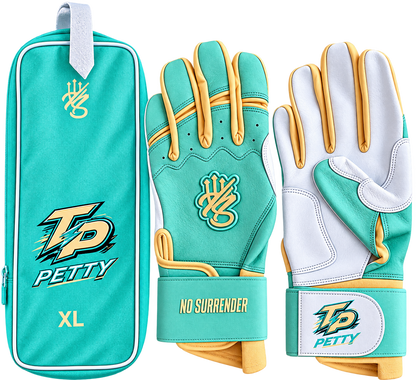 PLAYER SERIES: TITUS PETTY “NO SURRENDER” LONG CUFF BATTING GLOVES