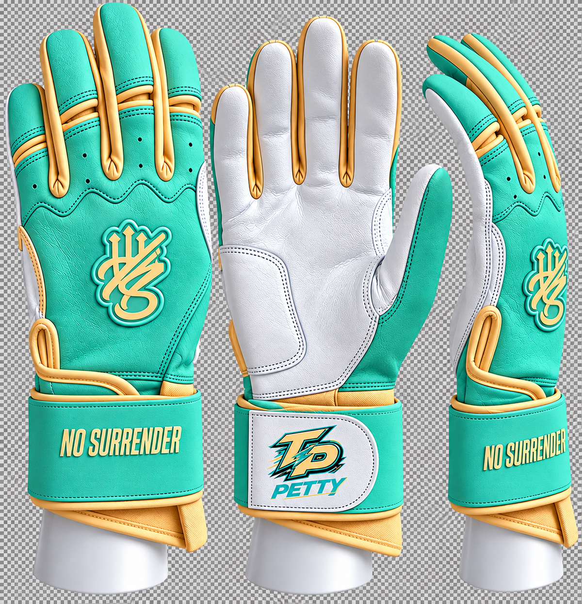 PLAYER SERIES: TITUS PETTY “NO SURRENDER” LONG CUFF BATTING GLOVES