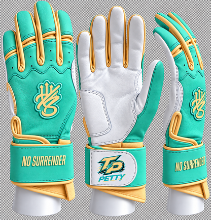 PLAYER SERIES: TITUS PETTY “NO SURRENDER” LONG CUFF BATTING GLOVES